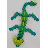 Dragon articulé multicolore