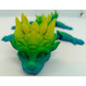 Dragon articulé multicolore
