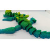 Dragon articulé multicolore