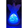 Ange et sa crèche lumineuse