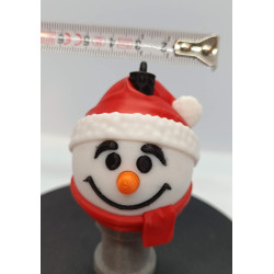 Boule de sapin : bonhomme de neige