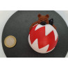 Boule de sapin : ours endormi