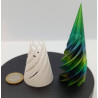 Petit sapin de noël effet tourbillonnant - multicolore