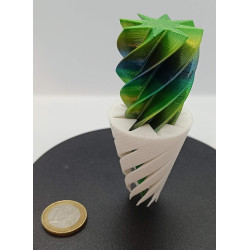 Petit sapin de noël effet tourbillonnant - multicolore