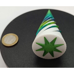 Petit sapin de noël effet tourbillonnant - multicolore