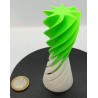 Petit sapin de noël effet tourbillonnant - vert fluo