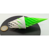Petit sapin de noël effet tourbillonnant - vert fluo