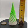 Petit sapin de noël effet tourbillonnant - vert fluo