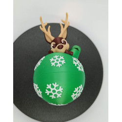 Boule de sapin : petit renne