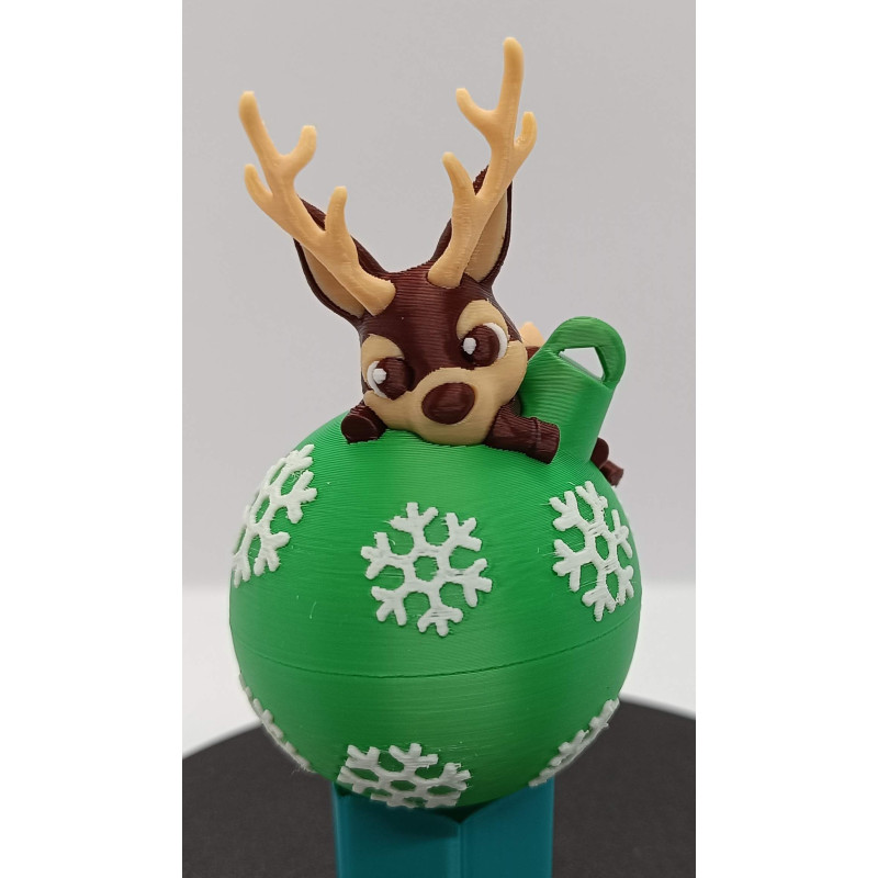 Boule de sapin : petit renne