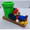 Pot à crayon Mario endormi