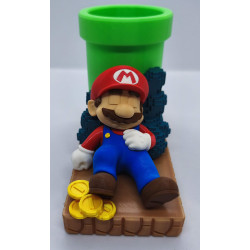 Pot à crayon Mario endormi