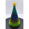 Petit sapin de noël avec son étoile - multicolore