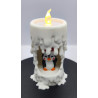 Bougie lumineuse et son petit pingouin