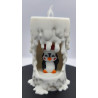 Bougie lumineuse et son petit pingouin