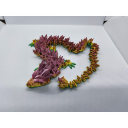 Dragon articulé multicolore - Grand modèle